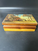 Vintage Wooden Trinket Jewelry Box/ Lot Of 2