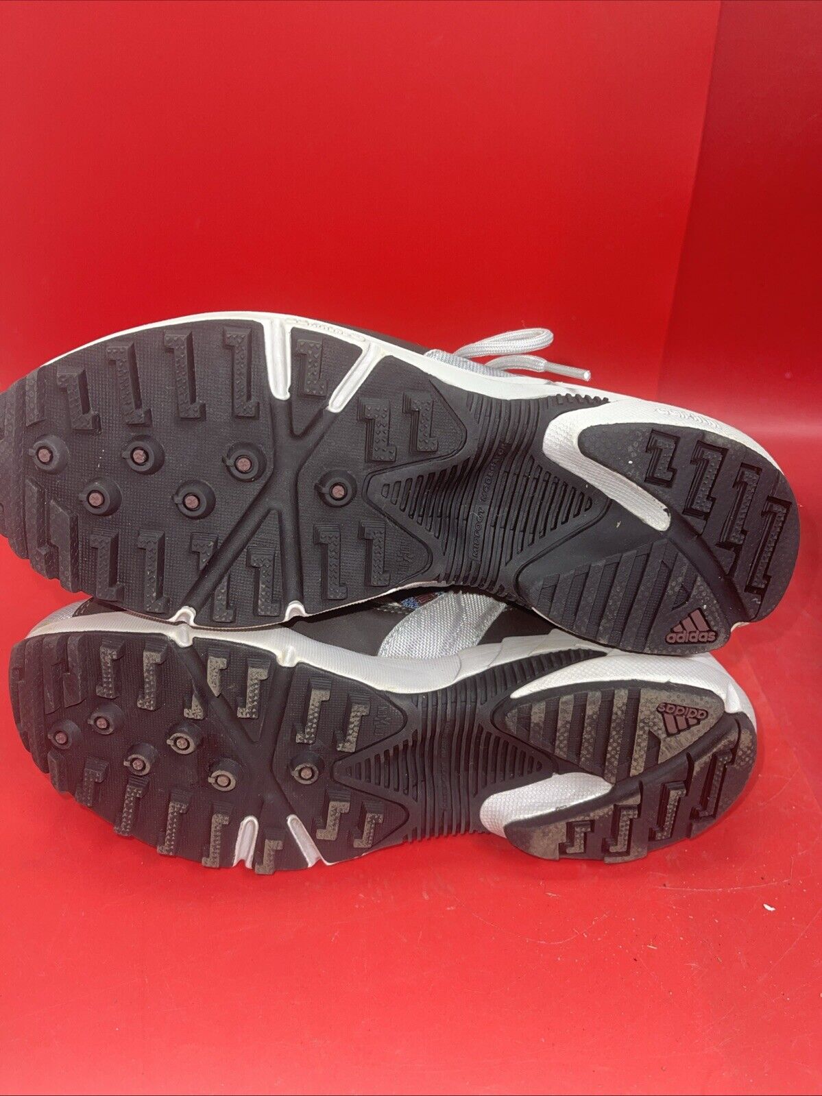 Adidas Womens Tiaga W Gray Blue Running Shoes Size 9.5