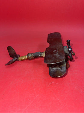 VTG 3 Spark Plug Biplane Metal Folk Art Airplane 