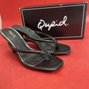 Qupid Womens-Isley-08 Black Sandals Size 8