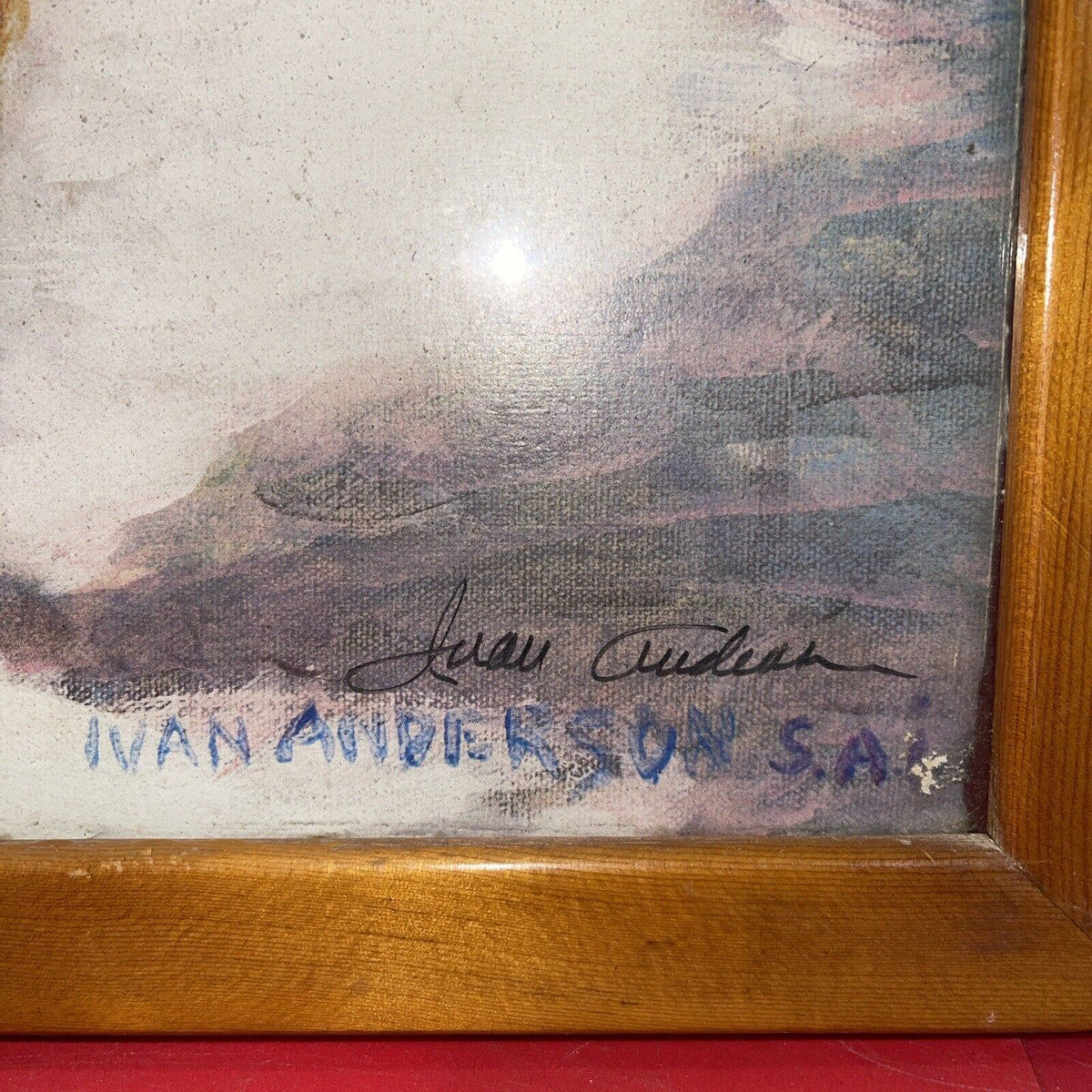 IVAN ANDERSON S.A.i. "SECRETS"  Boy & Girl Print SIGNED & FRAMED