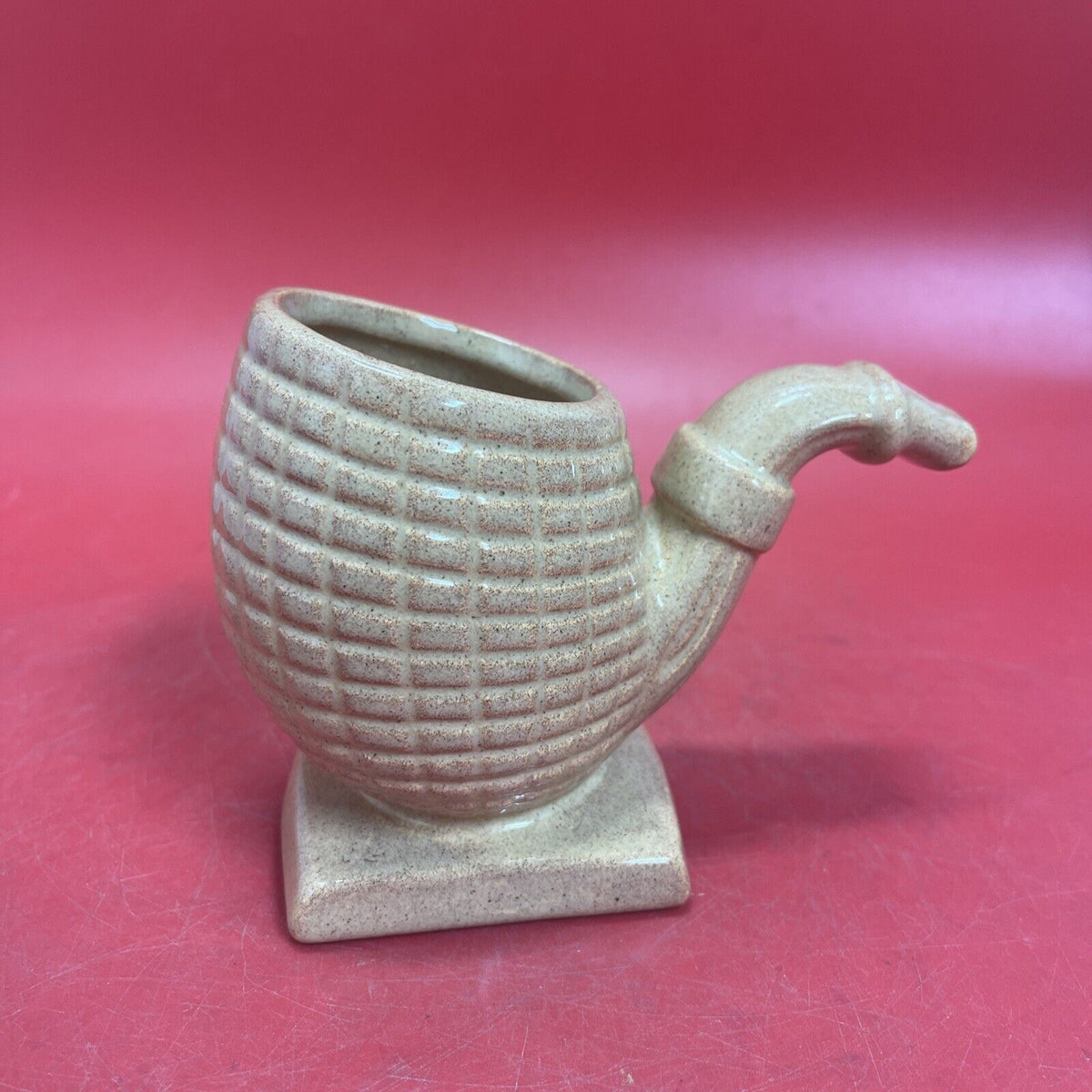 Vintage MCM Ceramic Pipe Shaped Pipe / Tabacco Holder