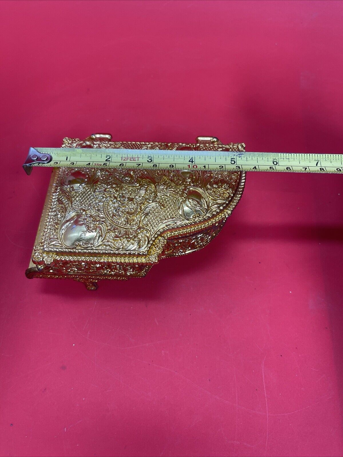 Jewelry box. Vintage. Plastic. Piano. Made In Hong Kong Lot 3