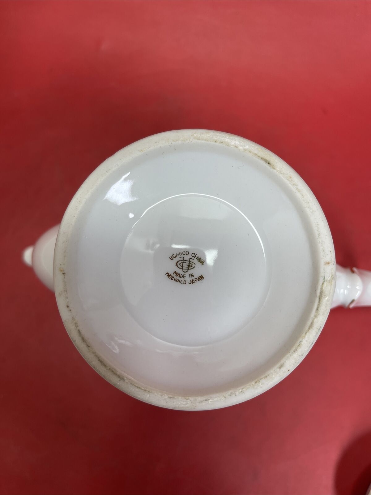 UCAGCO CHINA MADE IN OCCUPIED JAPAN TEA POT WITH CREAMER & SUGAR