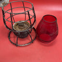 Dietz No. 39 New York Steel Clad Railroad Lantern w/ Red New York Globe