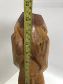 Vintage Folk Art Hand Carved Wood Woman Ethnic