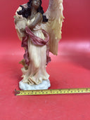 African American Woman Angel Black Musician Angel Figurine - 10”