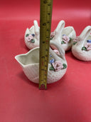 Vintage swan figurines lot 4