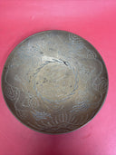 Antique brass dragon carved bowl Chinese Solid Brass 10” Bowl