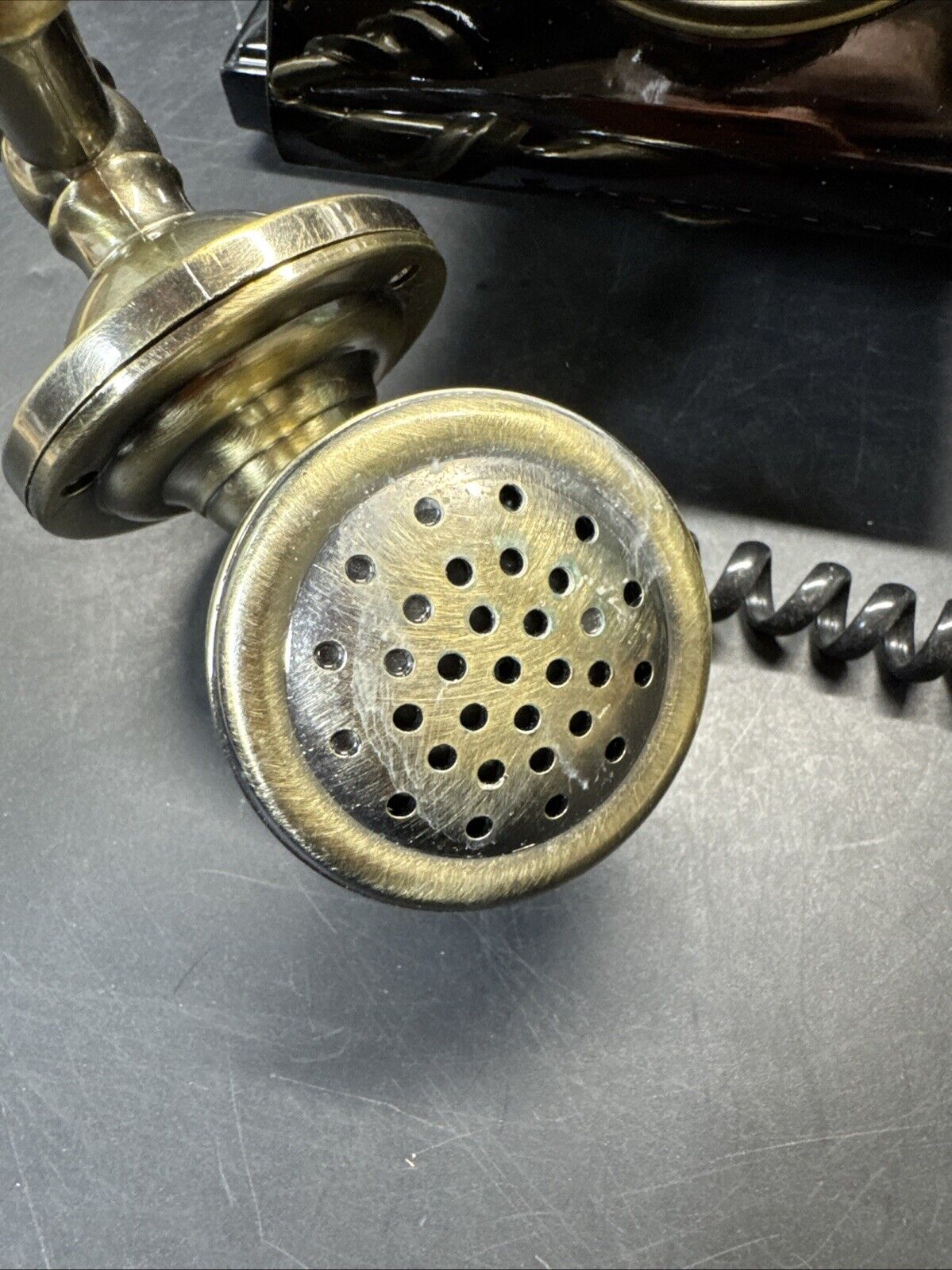 Guangzhou Zhiyin Industries Wood Retro Telephone Brass Push T918-A , 2004