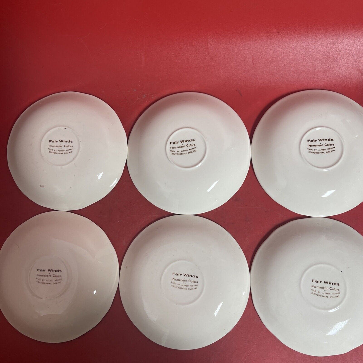 Vintage Alfred Meakin Sailors Fairwell New York State Seal, Fair Winds Set 11 &6