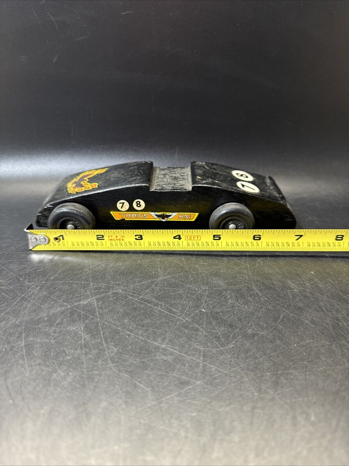 Hand Made Vintage Pinewood Race Cars/ Lot Of 2
