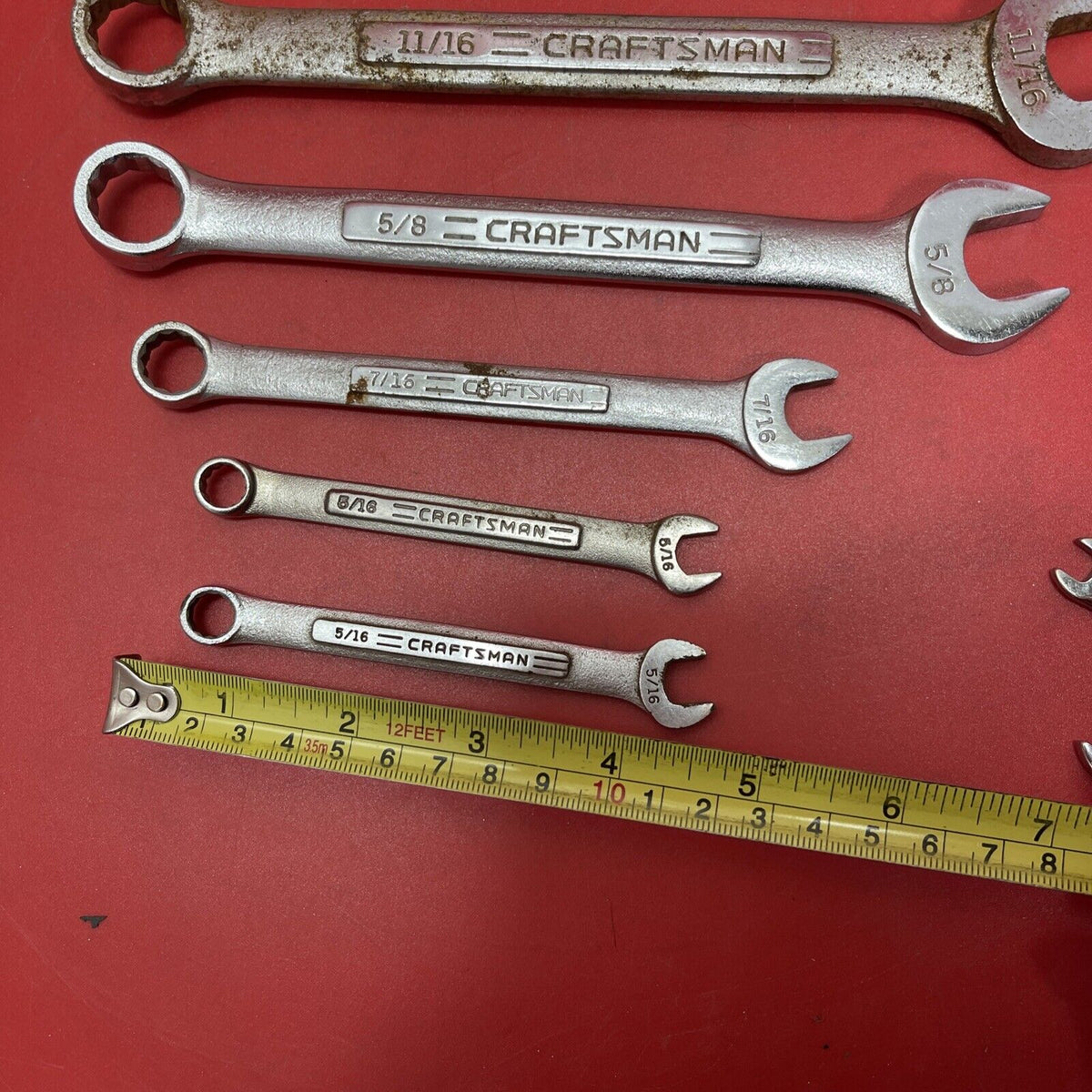 Vintage Craftsman 15 Piece SAE Combination Wrench