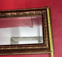 Vintage Art Deco Wall Mirror with Gilt, Wood Frame 20"x8
