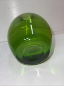 Contemporary Green Handblown Vase 8”H