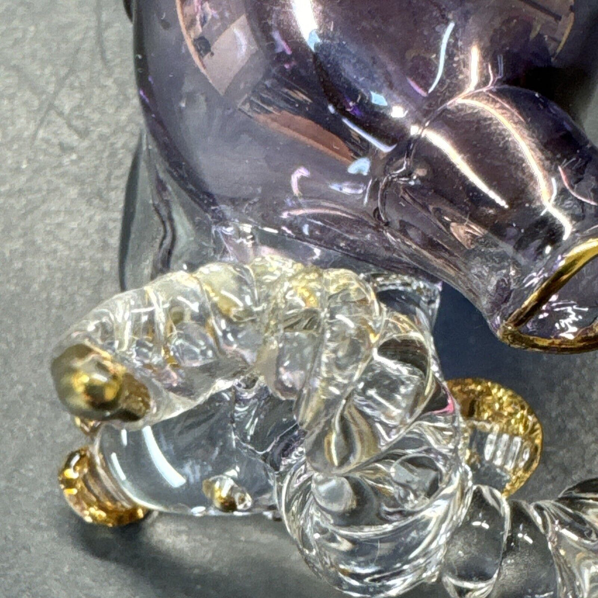 Vintage Hand Blown Glass Horse Perfume Bottles/ Lot Of 3