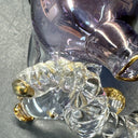 Vintage Hand Blown Glass Horse Perfume Bottles/ Lot Of 3