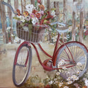 Beach Wall Art for Bathroom Decor Bathroom Pictures Bicycle Canvas Print Seas...