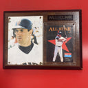Plaque and Baseball Card Will Clark