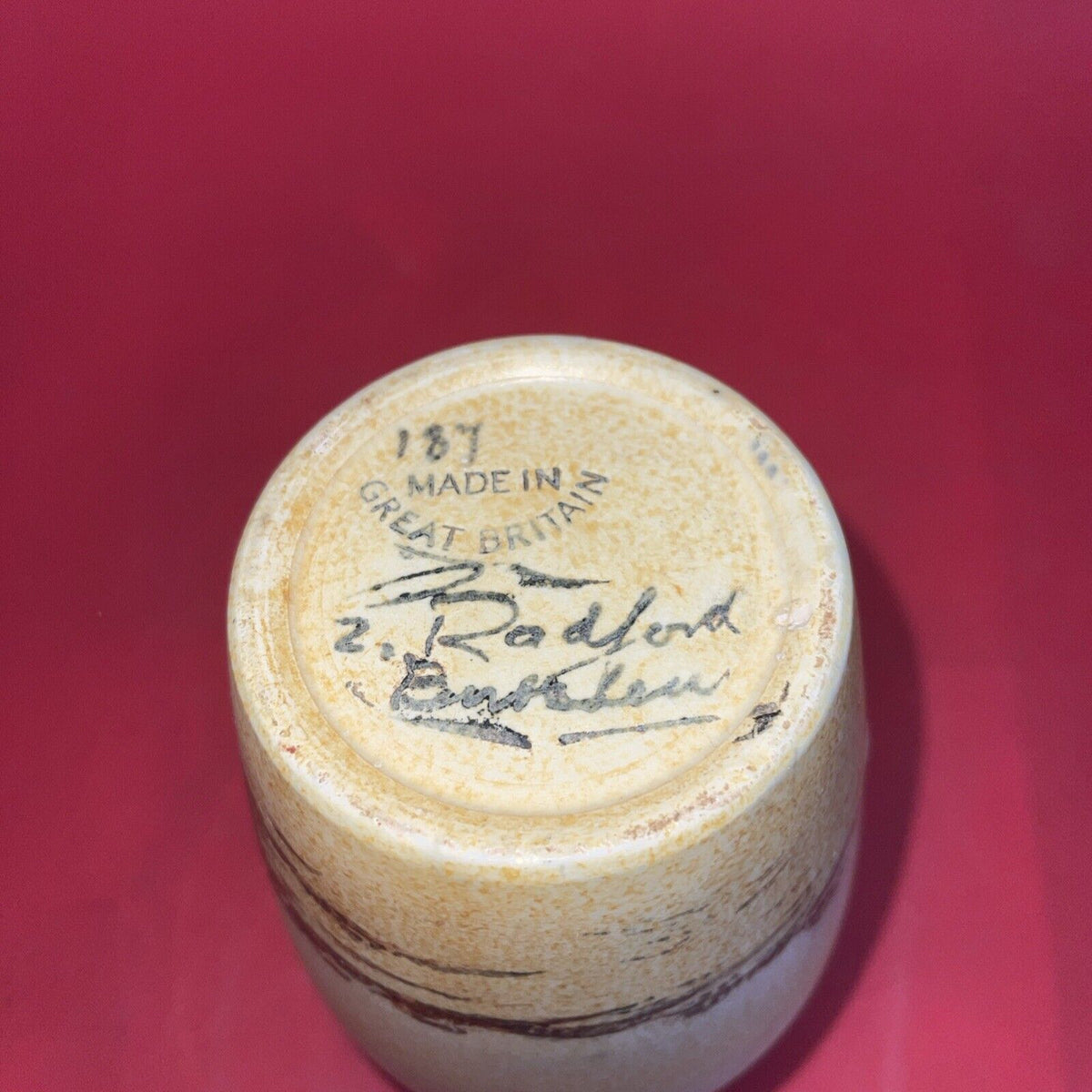E Radford Forest Tree Vase 7”