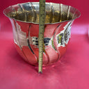 Vintage  Solid Brass Nesting Spiral Bowl Planters 11.5”  India