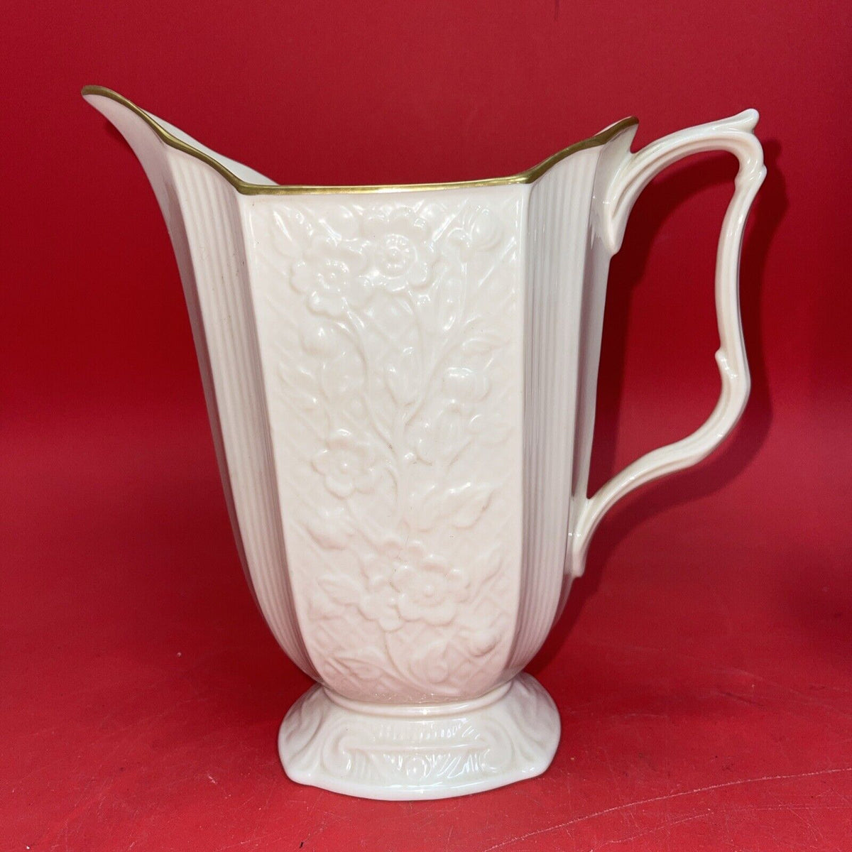 Lenox Rectangular Tiger Lily Vase -24 K Gold Trim-Lot 3