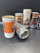 Vintage Beer Cans- Blatz, Red Bull, Billy, Harley Davidson,…/ Lot Of 7