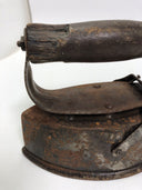 VINTAGE SAD IRON WITH COPPER BASE