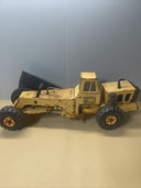 Tonka Mighty 2 Blade Grader Orange 1970's Pressed Steel