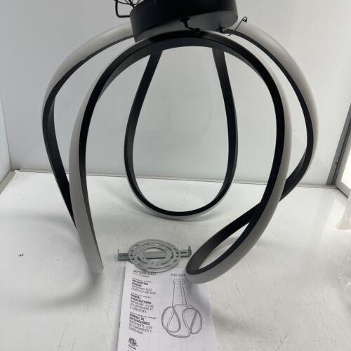 Artika Swirl 30-Watt Integrated LED Pendant Light Fixture Chrome Modern PDT-SWR