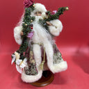 Santa Claus robe with fur trim in the shape of a Christmas tree