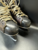 VINTAGE BAUER NYLON SUPREME 92 HOCKEY SKATES SZ 8
