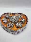 Set Of Coffee Saint Valentine 12 Piece New China Porcelain