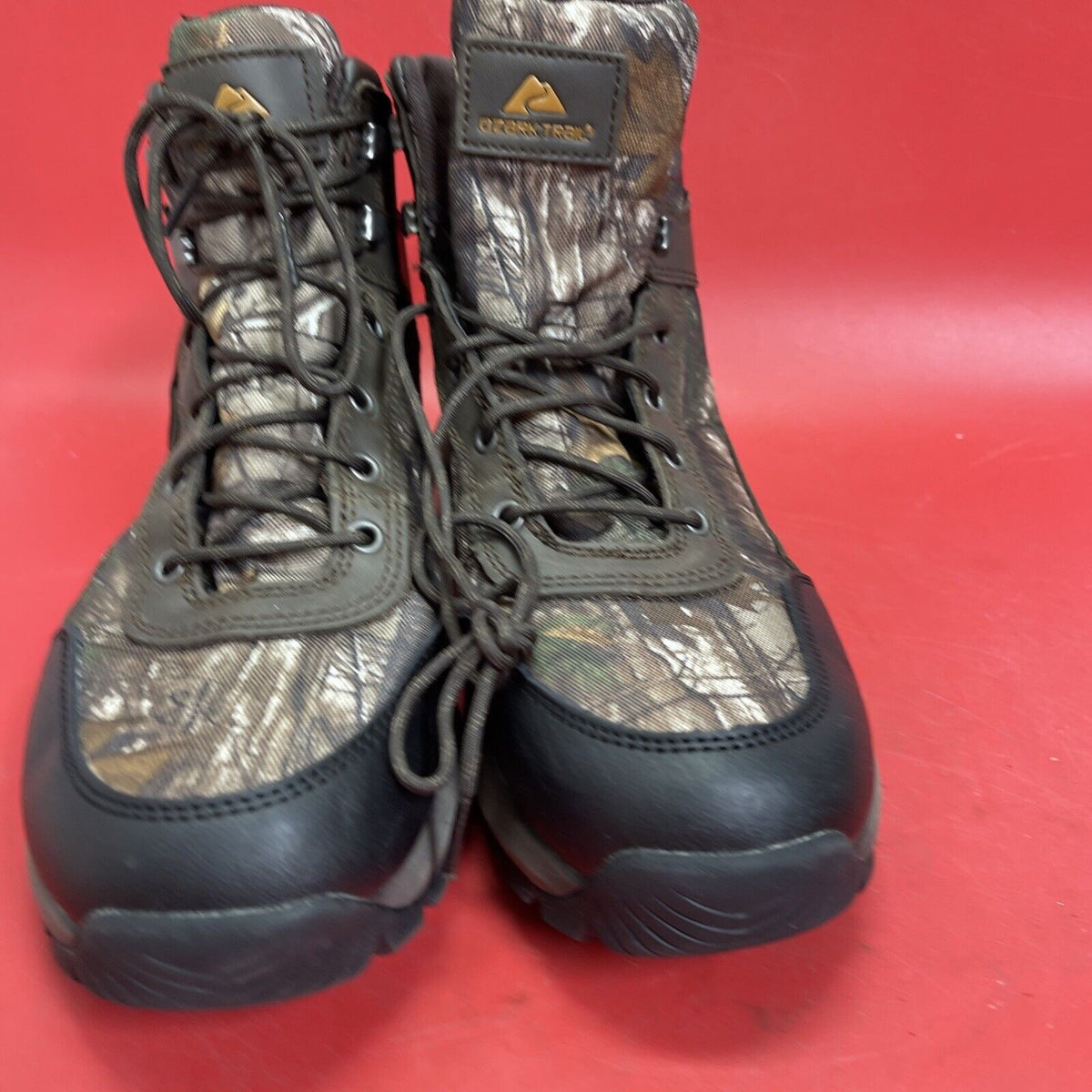 Ozark Trail mens size 11 hiking shoes, waterproof, camouflage.