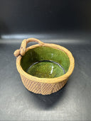 Vintage Ceramics Pottery Leaf  Bowl 5 1/4”