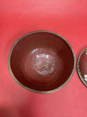 Antique Chinese pot/bowl with tin lid