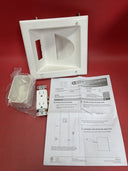 C E Low-Voltage Recessed Media Plate + Receptacle