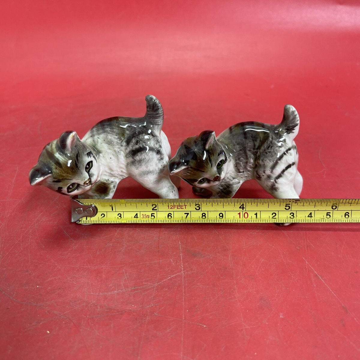 Vintage  Porcelain  Cat Kitten Figurines Lot 4