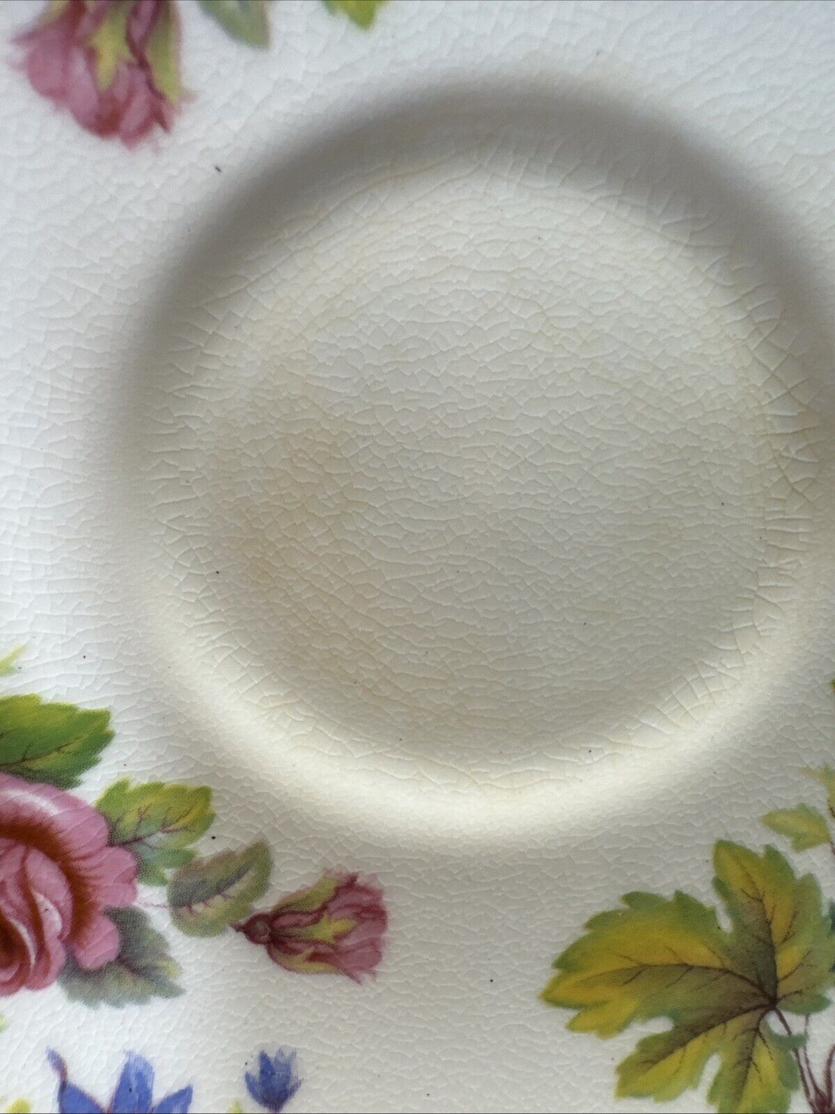 Staffordshire Bone China Crown Tea Cup & Saucer/ Set Of 2