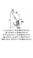 Amerock HBX36693G10 Wall Hook | Satin Nickel