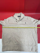 Polo Ralph Lauren Sweater Size XL Mens  Shawl Collar Button Elbow Patch Pony