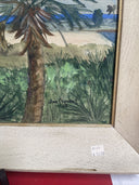 STEVENS ORIGINAL OIL ON CANVAS  PAINTING North Singer Islaad Florida 1953