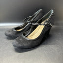 GIANI BERNINI Dressy Black Suede Shoes, 3" Heels 8.5M Padded Innersole