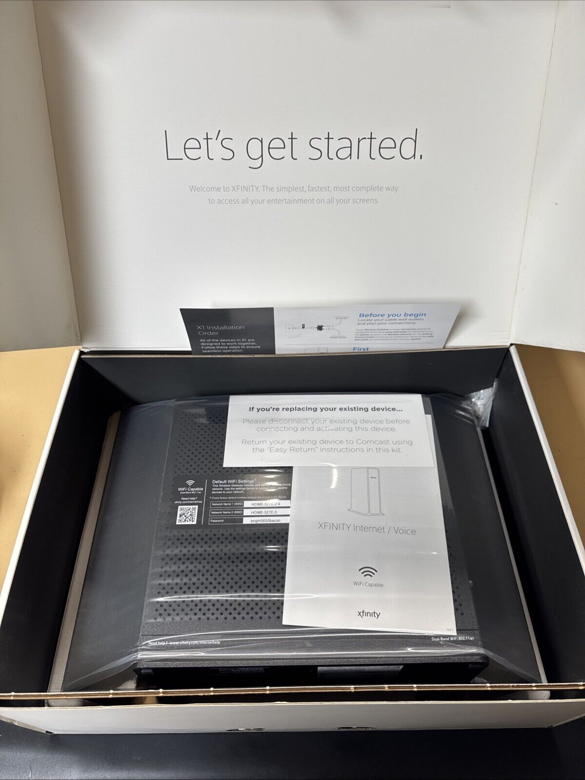 Comcast Xfinity X1 Entertainment Operating System/ New, Missing Some Parts