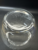 Vintage Glass Vase With Flowers 6.5” Tall
