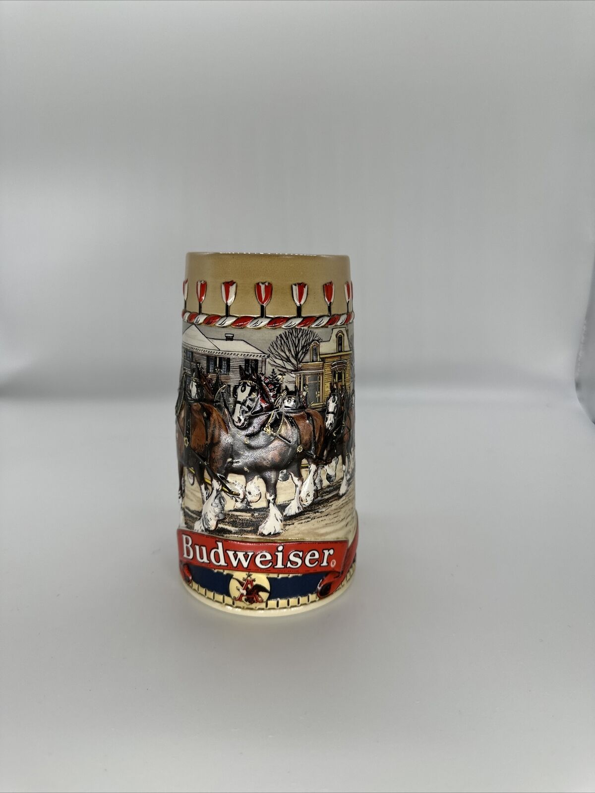 Vintage Budweiser Clydesdale Beer Stein Mug/Set Of 2