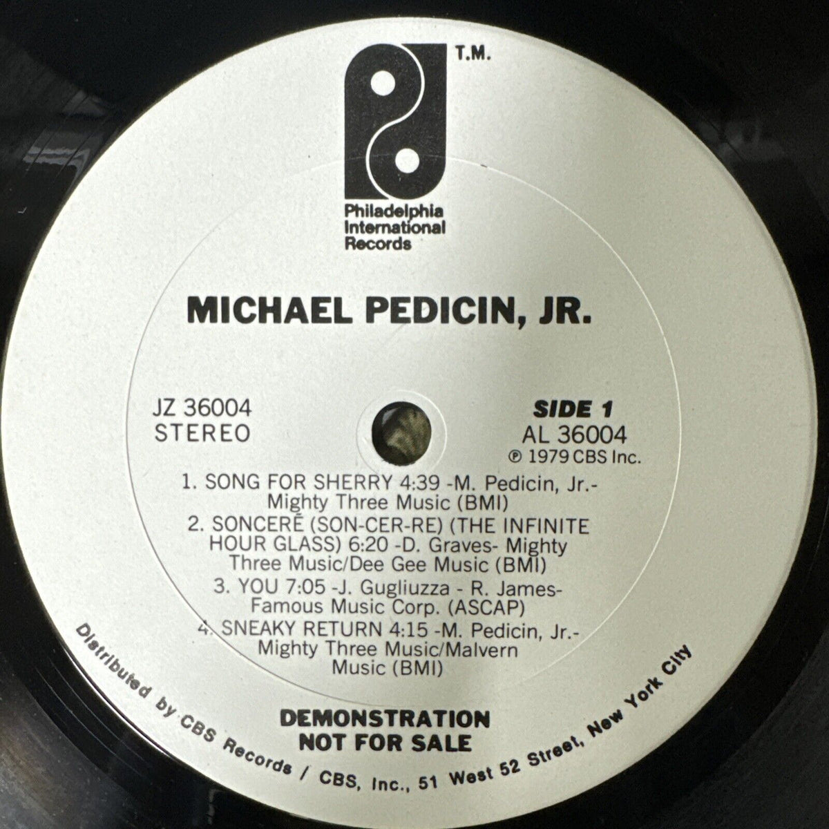 Michael Pedicin Jr Slef Titled LP Vinyl Record 1979