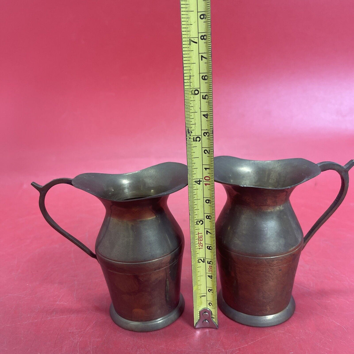 Vintage Brass Pitcher Made in India Lot 2