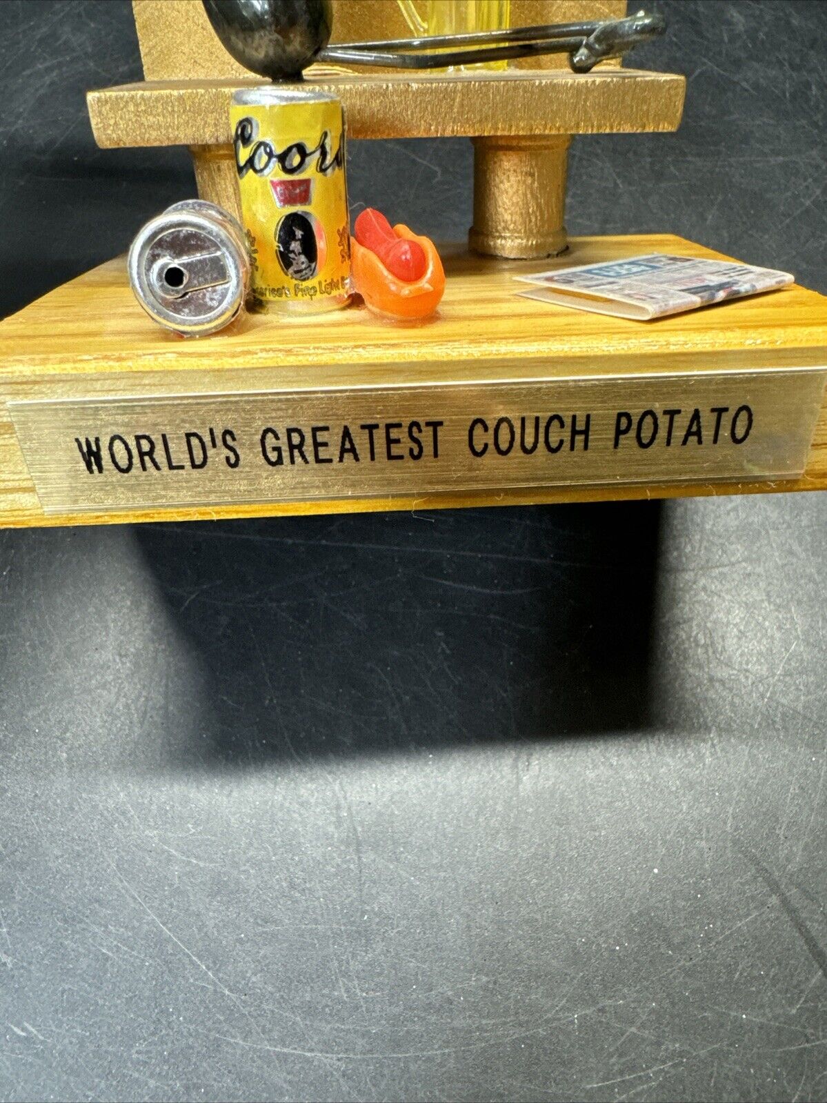 Vintage Mini Sculpture “World’s Greatest Couch Potato”