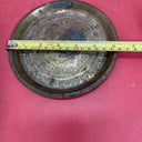 Old Brass Tray Plate Charger Islamic Ornate Engraved Etched Middle Eastern